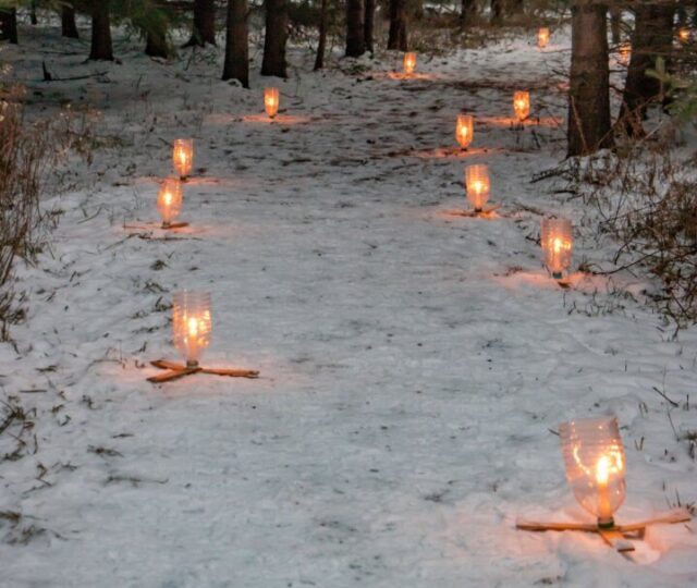 Huron Residential Hospice Candlelight Memorial Walk in Varna The