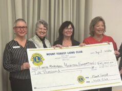 Louise Marshall Hospital Receives Boost from Mount Forest Lions