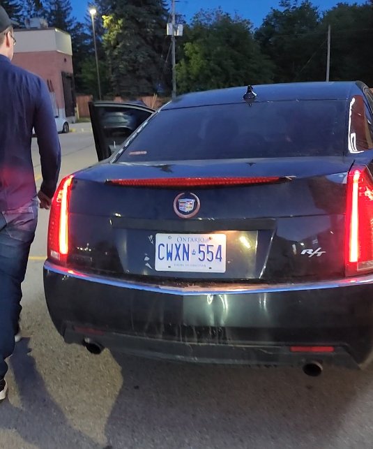 Mount Forest theft Suspect Vehicle