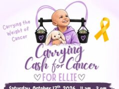 Matt Cory Carrying Cash for Cancer for Three Year Old Ellie